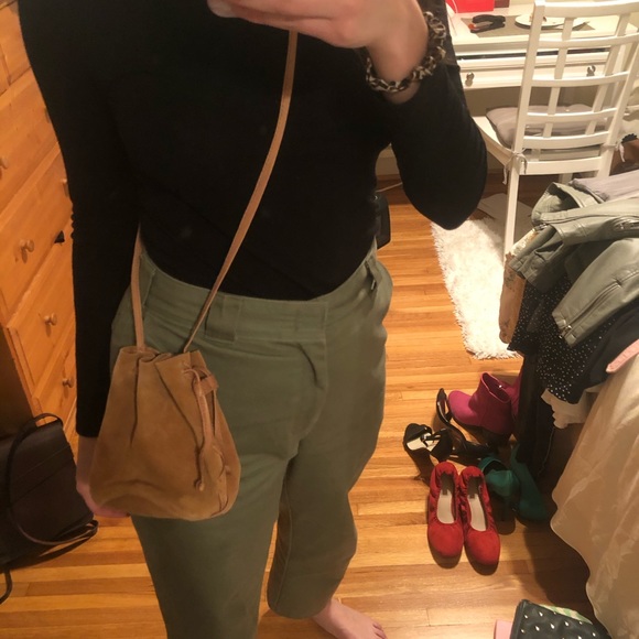 Real suede mini purse/pouch - Picture 2 of 4